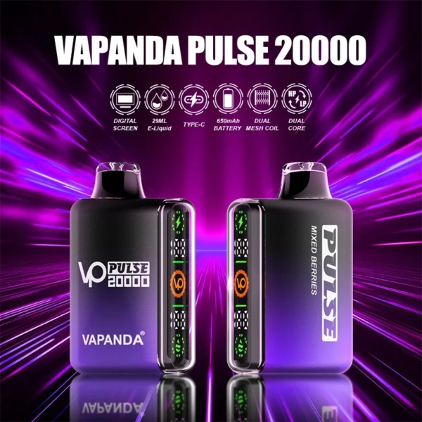 CANNABIS ~ Vapanda Pulse - 20 000 Puff Disposable Vape