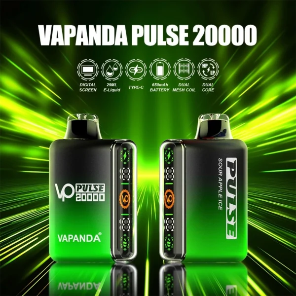 CANNABIS ~ Vapanda Pulse - 20 000 Puff Disposable Vape